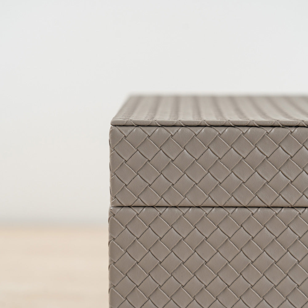 Sleek decorative storage chest ideal for jewelry, documents, and everyday items.