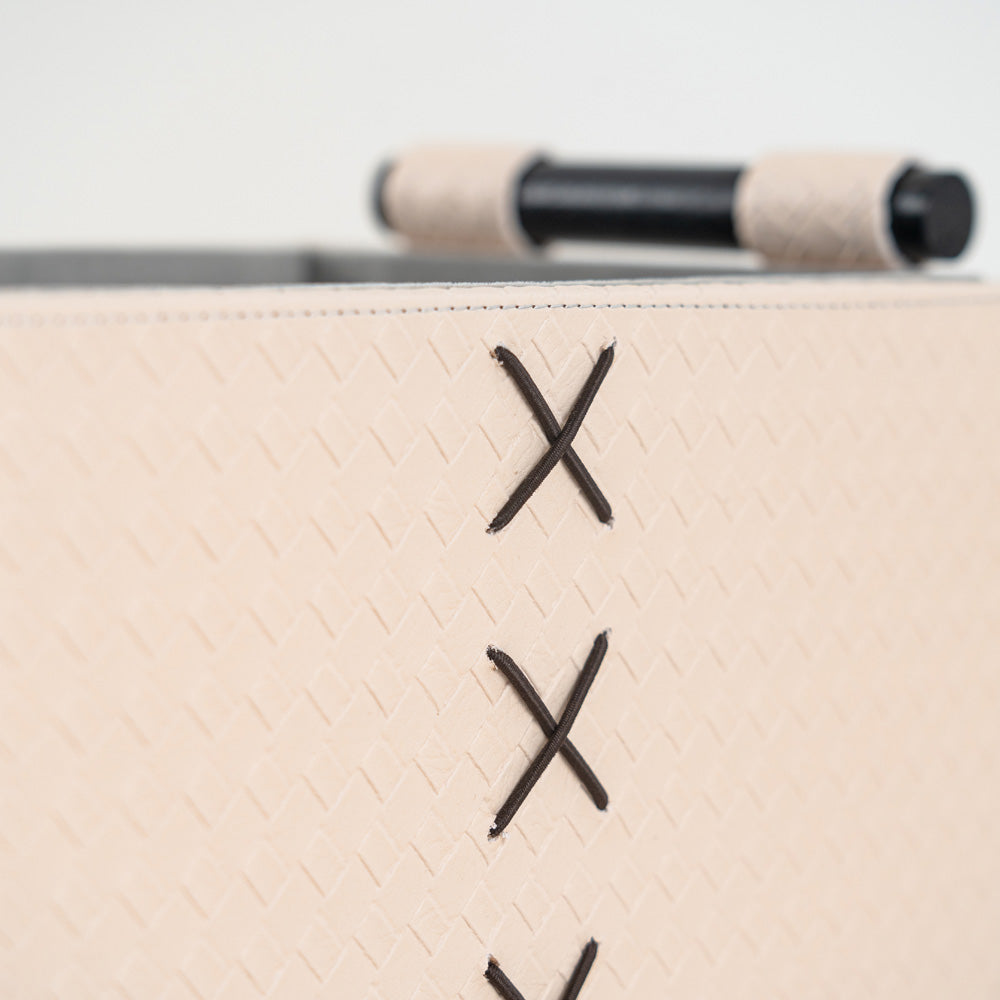 Elegant multi-purpose storage box with convenient side handles.