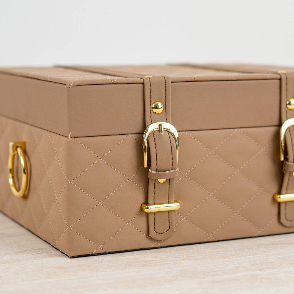 Decorative storage box adding a touch of refined charm to any room.