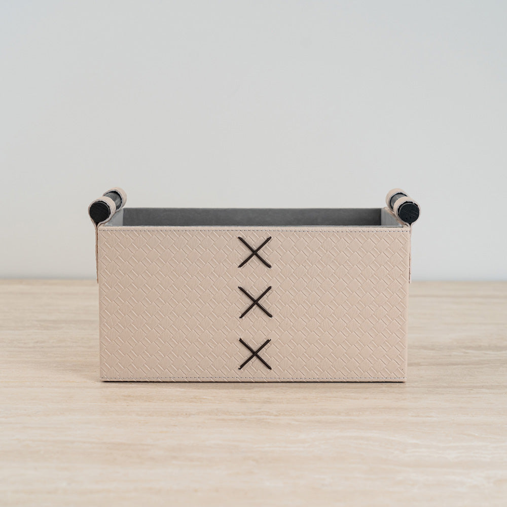 Elegant decorative storage chest perfect for home, office, or closet organization.