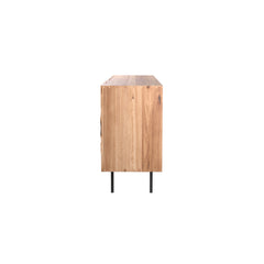 Bosa Sideboard Elm Wood Stainless Steel Legs