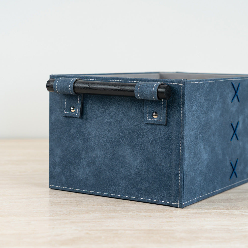 Closet or dresser storage box in a modern, neutral-toned design.