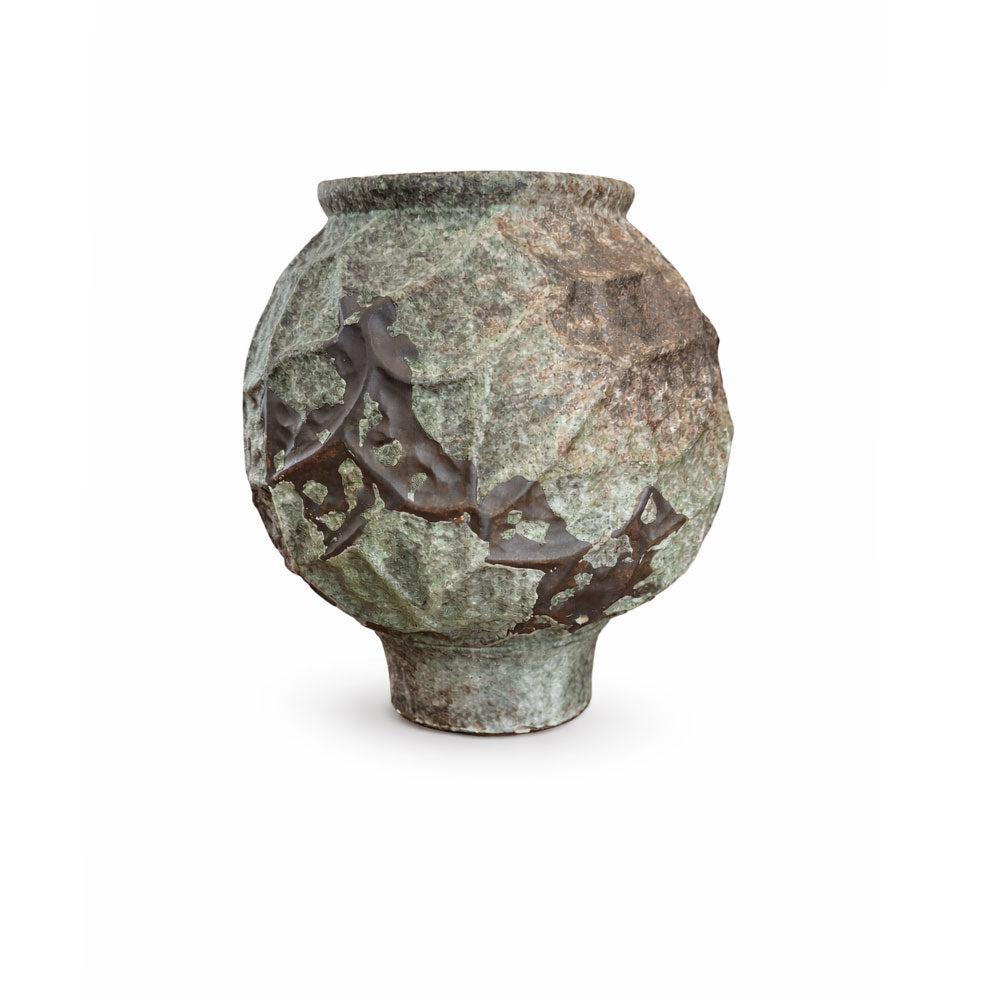 Verdant Patina Vase