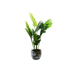 120cm tall realistic artificial Monstera tree with lifelike tropical leaves in indoor pot