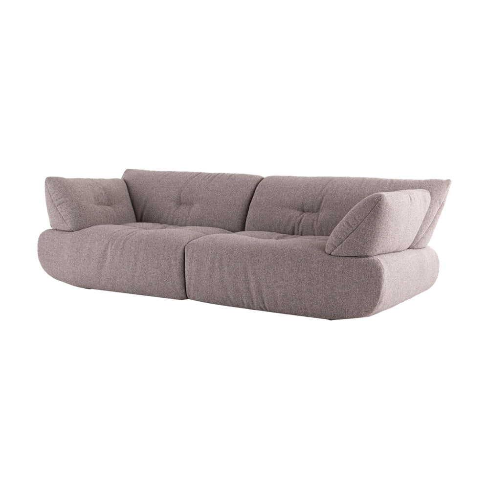 Contemporary Rysa Sofa in premium cotton and linen, high-density sponge cushions, perfect for modern living rooms and luxurious interiors.