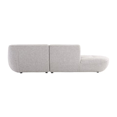 Rivn 3 Seater Sofa Fabric Sofa Metal Legs Curved