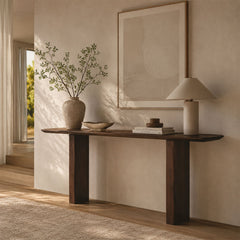 Dark Brown Console Table 1.8m Decor 