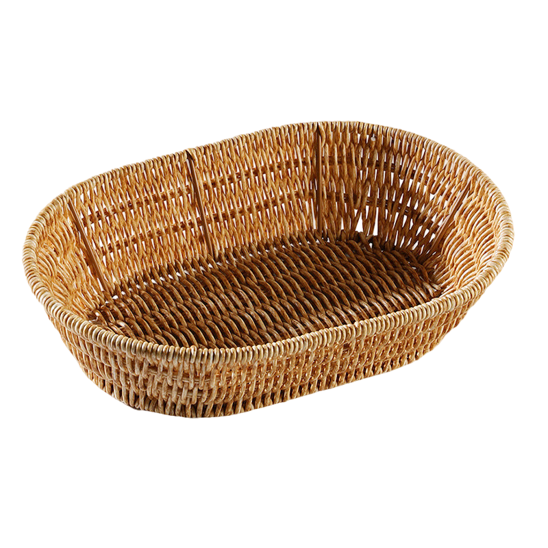 Sanur Storage Basket - Durable Plastic Rattan Home & Office Decor – Vertue