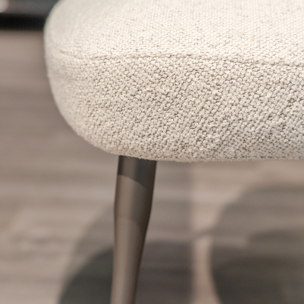 Premium Sorrento Dining Chair with durable carbon steel legs and a modern design perfect for kitchens and dining rooms.