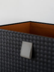 Luxurious large storage box crafted from durable PU leather with velvet lining, offering practical and elegant storage for modern, minimalist, and luxury home décor.