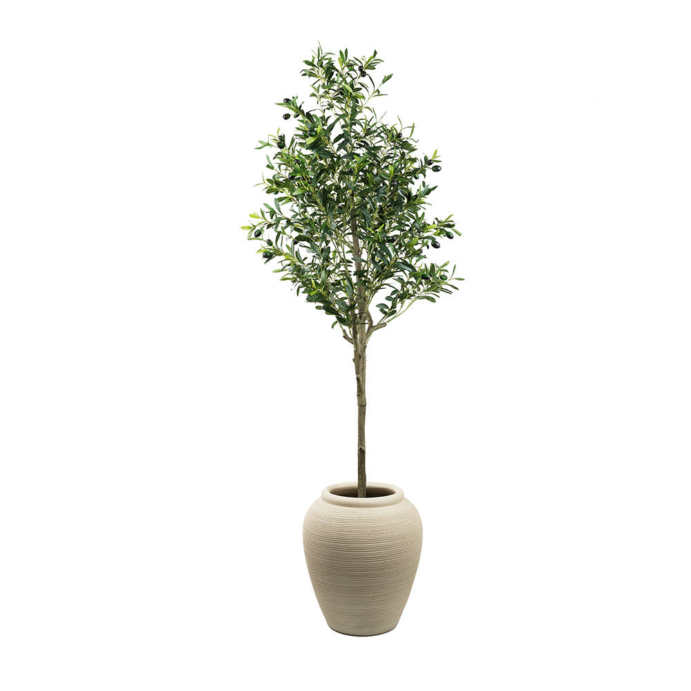 180cm tall realistic artificial olive tree with lifelike leaves and olives in indoor pot