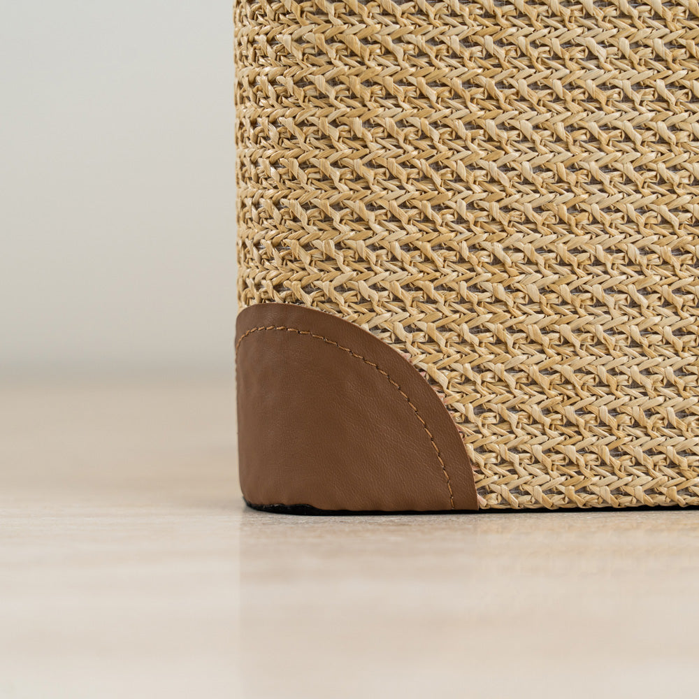 Luxury storage box with durable materials and versatile design for dresser, desk, or shelf.