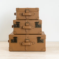 Decorative storage chest for clothing, accessories, and everyday essentials.