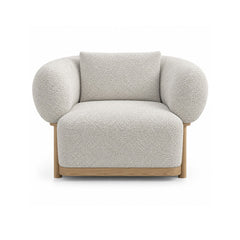 Tilly Armchair in white with a modern design for contemporary living spaces