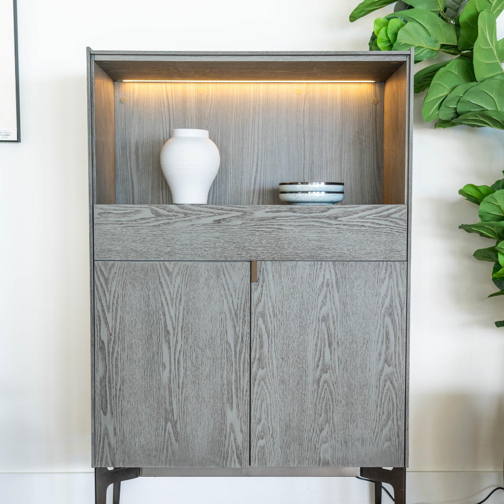 Dozza Wine Cabinet With Light