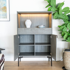 Dozza Wine Cabinet With Light