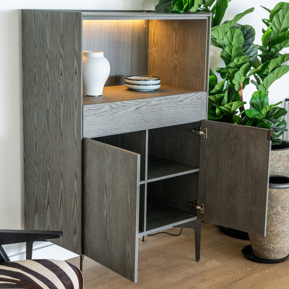 Dozza Wine Cabinet With Light