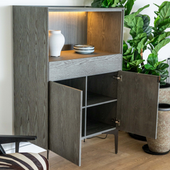 Dozza Wine Cabinet With Light