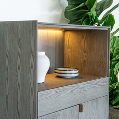 Dozza Wine Cabinet With Light
