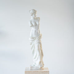 Resin replica of Venus de Milo, capturing timeless Greek beauty and detail. A refined collectible statue for art lovers and elegant home decor.