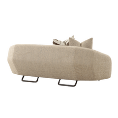Neutral beige Aero 2 seater sofa, fabric loveseat for contemporary interiors