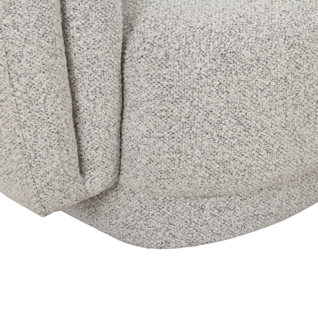 Luxury light grey 3-seater sofa combining modern elegance, comfort, and practicality for living rooms and lounges.
