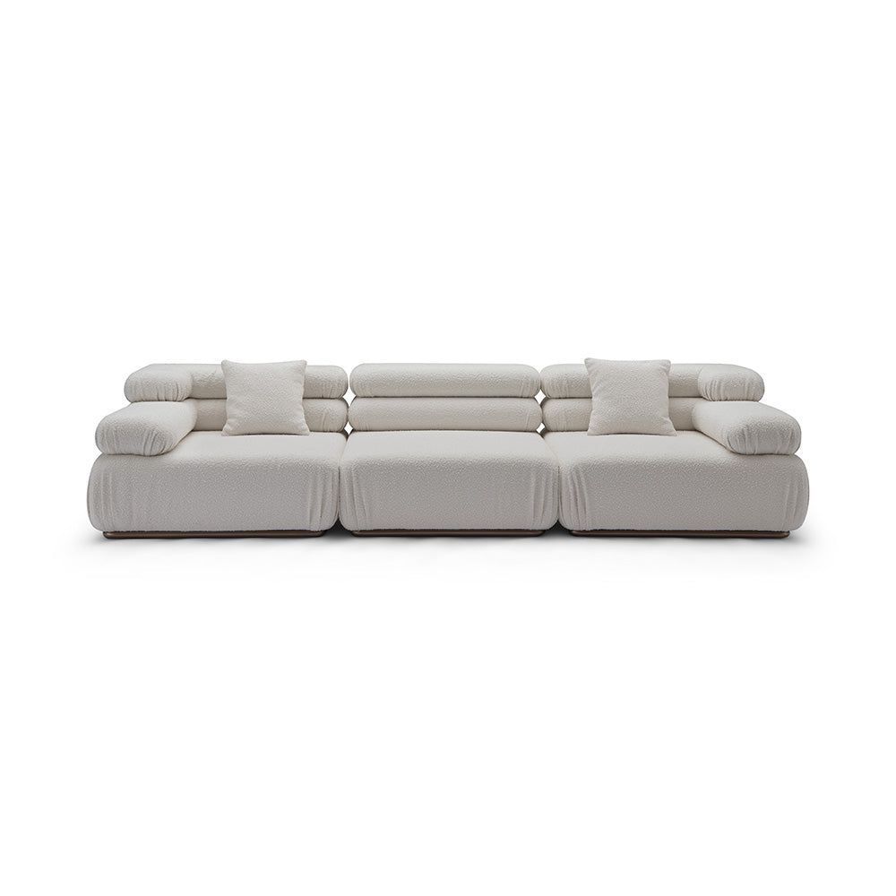 Anders luxury 3-seater sofa in soft 100% polyester fabric with sleek modern design, plush seating, and premium quality for living rooms.