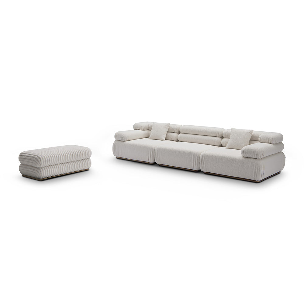 Anders premium 3-seater sofa with cozy plush seating, modern minimalist silhouette, and high-quality polyester upholstery for contemporary interiors.