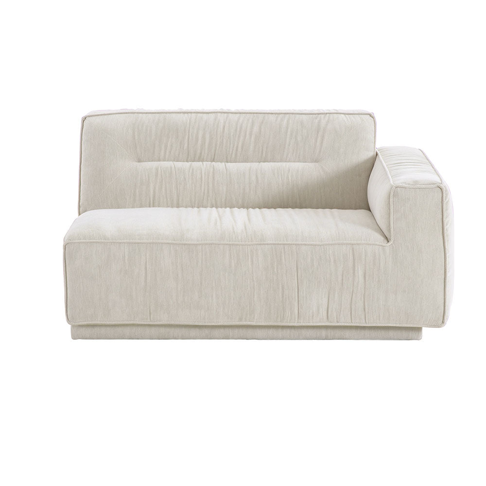 Auro 3 Seater Sofa in light ivory upholstery styled in a contemporary living room