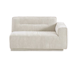 Auro 3 Seater Sofa in light ivory upholstery styled in a contemporary living room