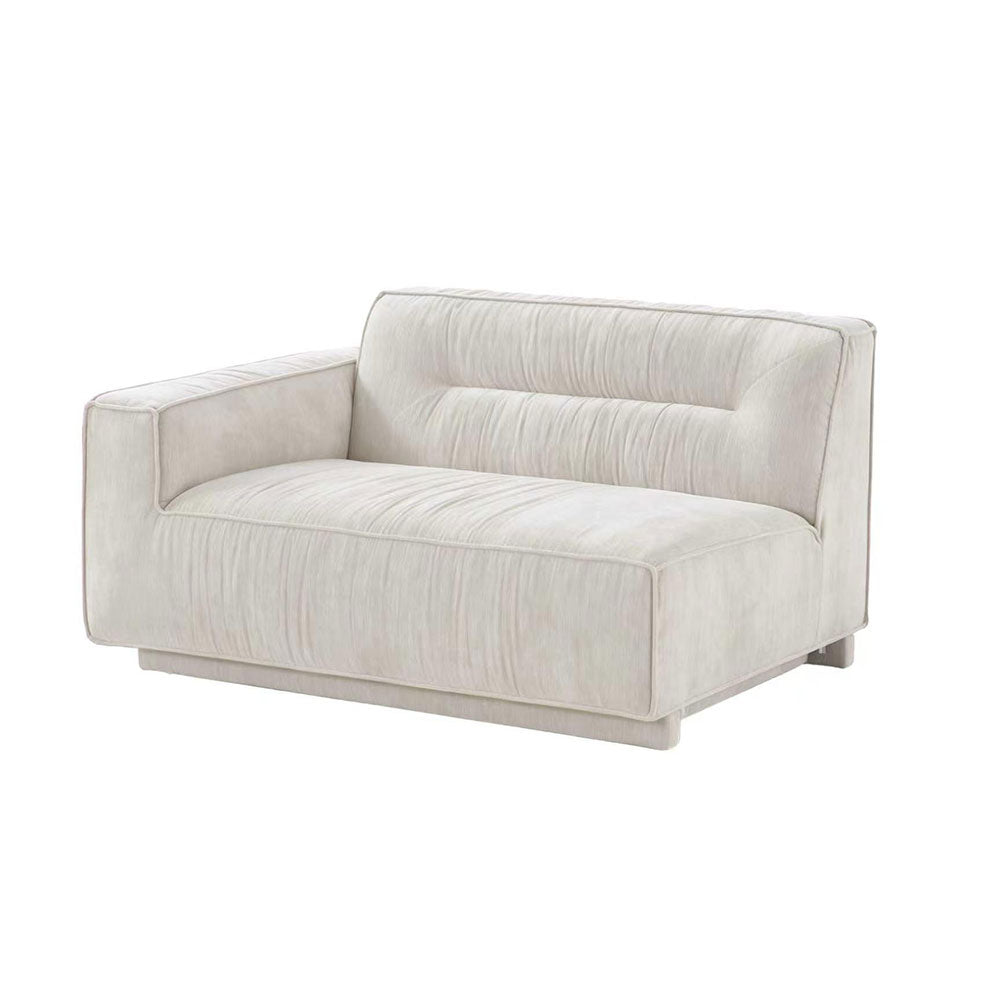 Auro 3 Seater Sofa in light ivory fabric with a modern and comfortable design