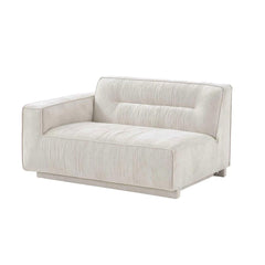 Auro 3 Seater Sofa in light ivory fabric with a modern and comfortable design