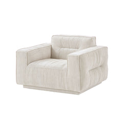 Auro Armchair in light greige with a modern design for contemporary interiors