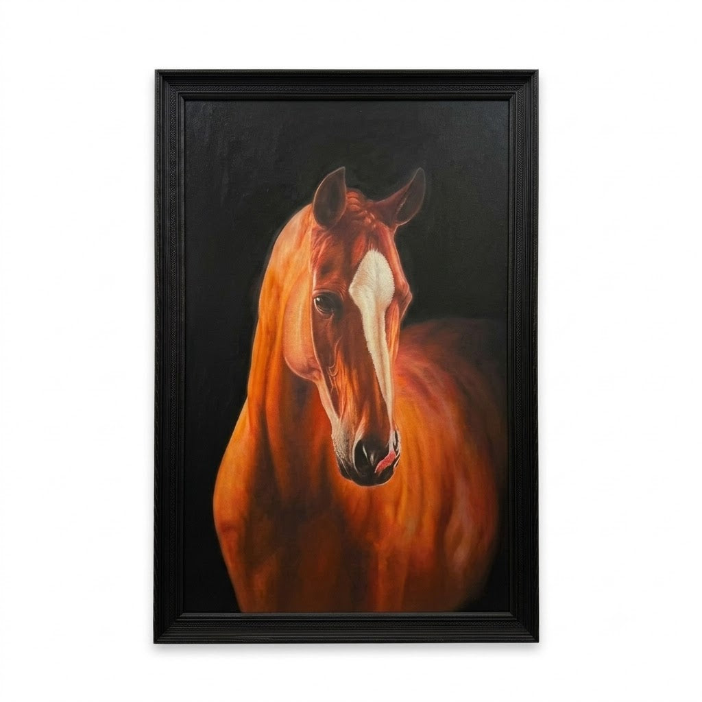 Brown Horse - Oil Painting