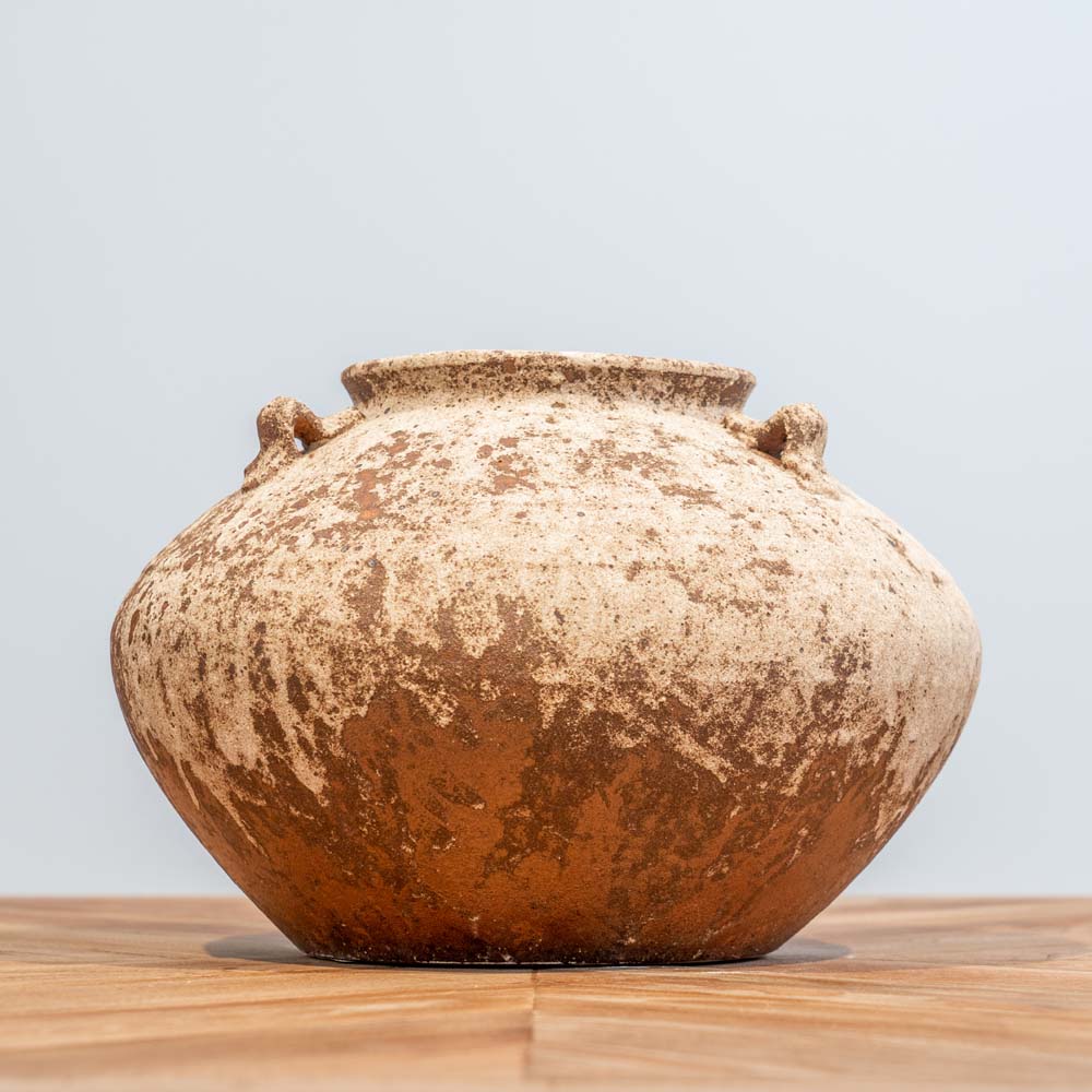 Capri Smokey Terracotta Large Pot with neutral earth tones and textured smokey finish, ideal for indoor or outdoor undercover décor