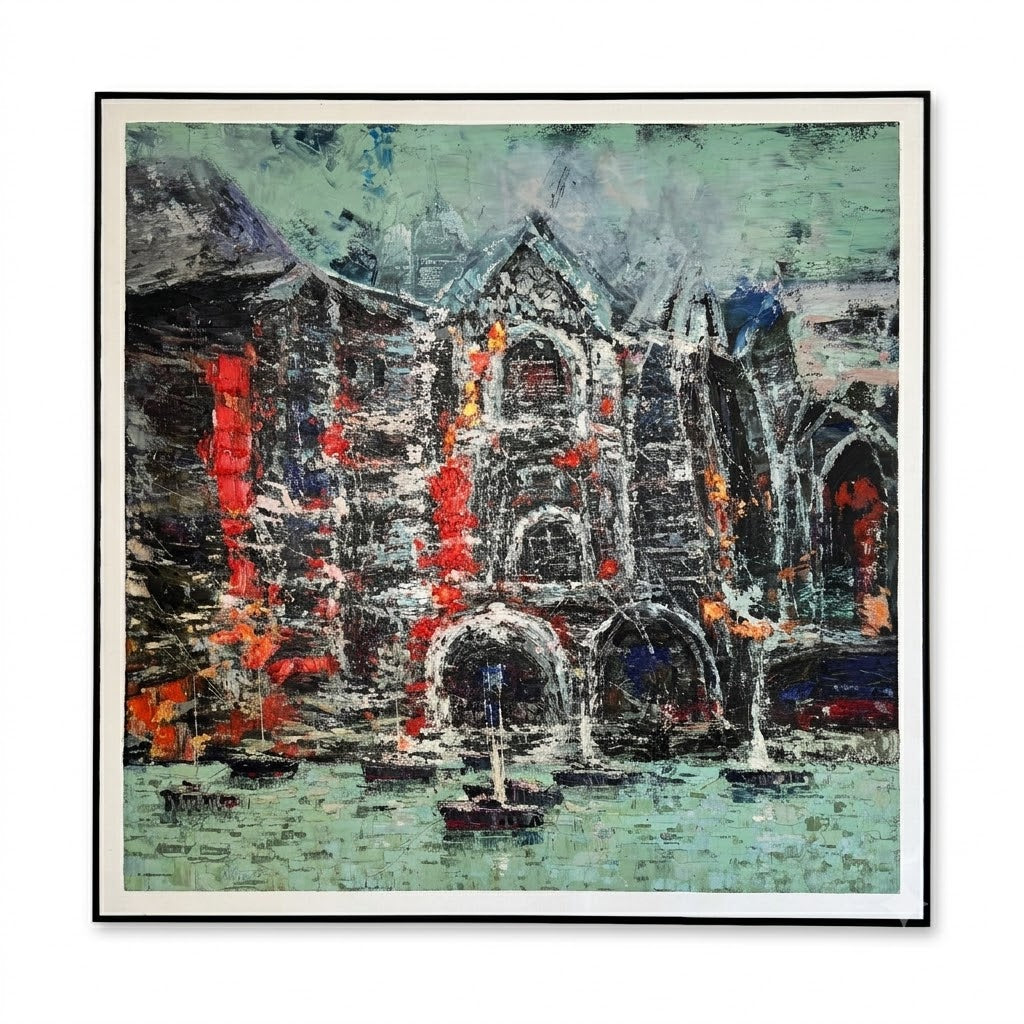 Village Waters - Oil Painting