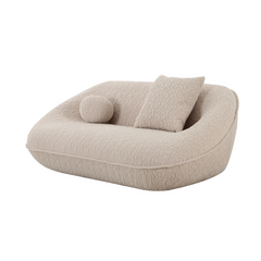 Minimalist 2-seater fabric sofa combining style, functionality, and durability for modern homes.