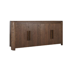 Modern Denver Sideboard with oak veneer surfaces and a solid timber frame