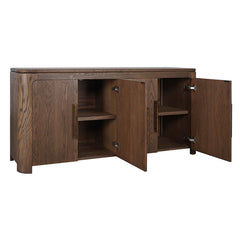 Denver Sideboard showcasing natural wood grain and an oak veneer finish