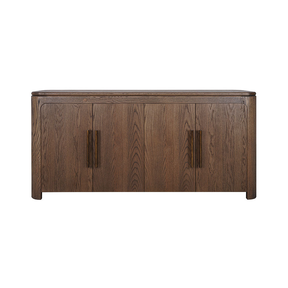 Denver Sideboard featuring an oak veneer top and doors with a solid ash wood frame