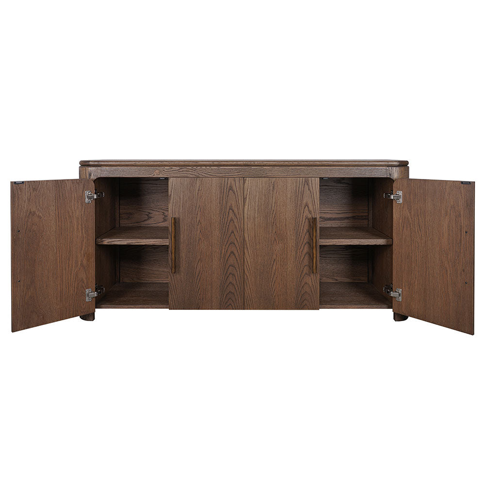 Denver wooden sideboard with natural wood finishes and contemporary styling