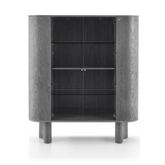 Erice Wine Cabinet with glass door and modern silhouette, perfect for luxury interior wine display