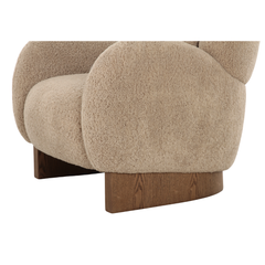 Espoo armchair featuring a solid wood frame