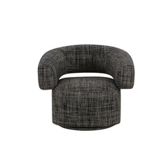Forsa Swivel Chair upholstered in durable luxury fabric with swivel base, modern and contemporary design.
