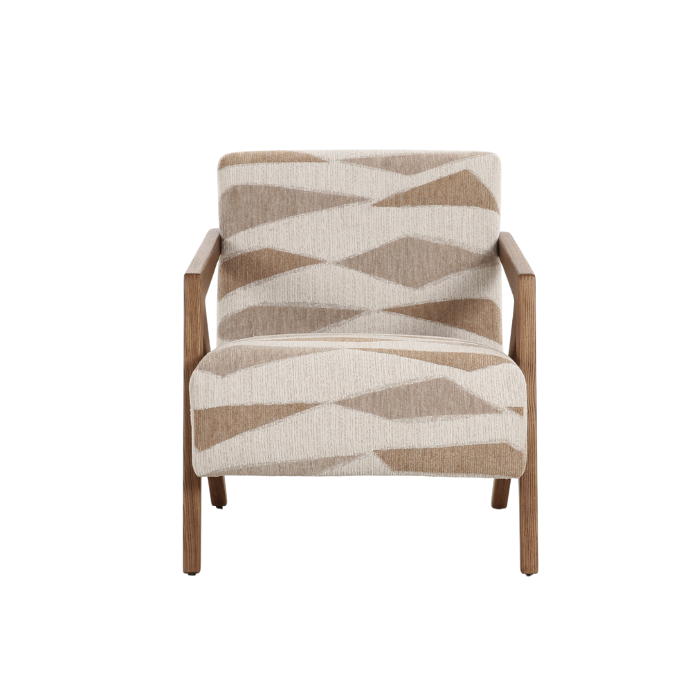 Hanko armchair styled in a modern living room