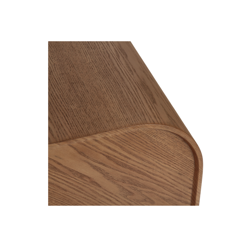 Close-up detail of Hanko side table slim base design