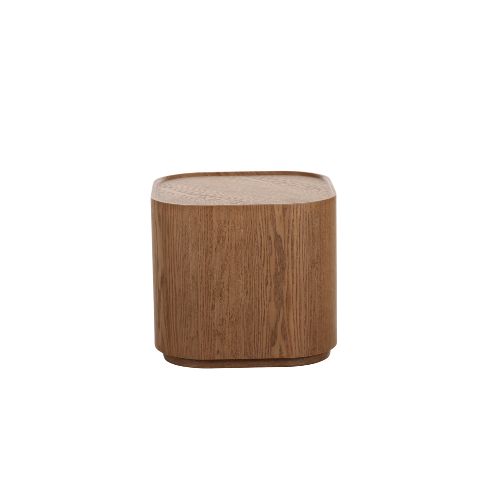 Minimal design Hanko side table featuring a slim base