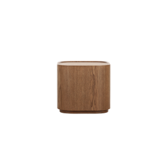 Hanko side table with slim base in a modern living room
