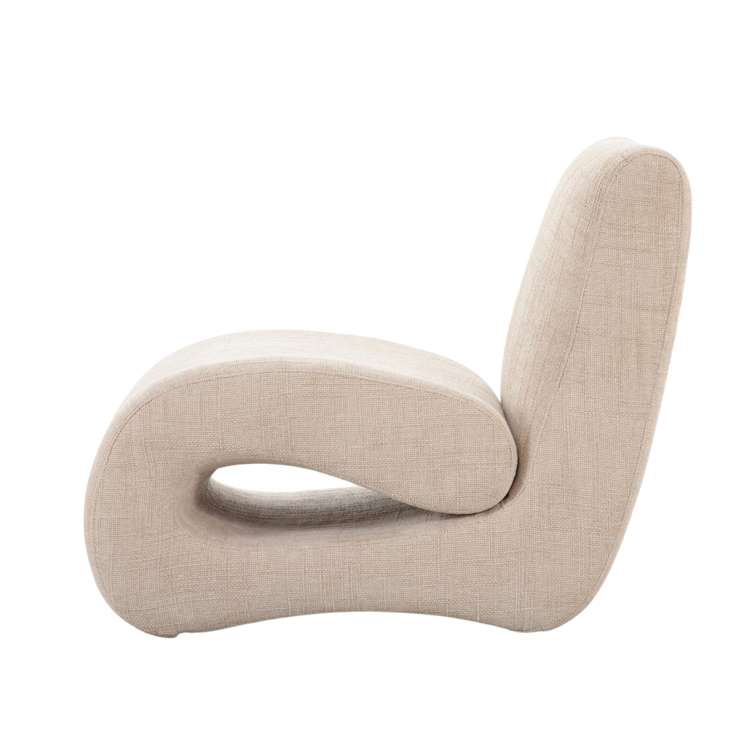 Modern fabric accent chair, Jaya lounge chair for living room decor