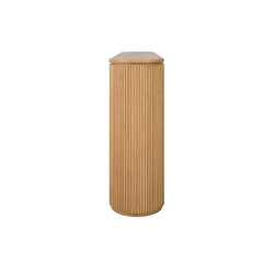 Kent natural wood console table with a clean silhouette for contemporary interiors